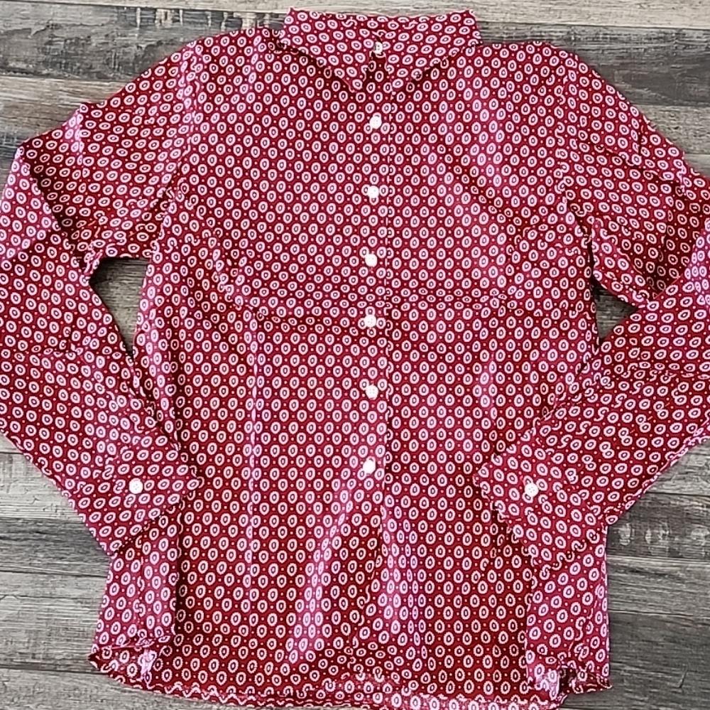 Land's End Women's Collard Blouse